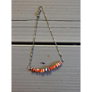 NEW-Y’allbabes Favorite Stackers- Orange Spiny & Sterling Pearl
